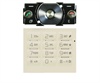 Sony Ericsson G705 Tastenmatte Set Latin - Gold
